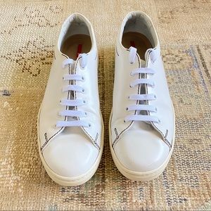 Great condition! PRADA white sneakers